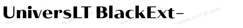 UniversLT BlackExt字体转换